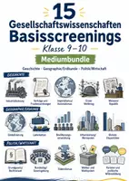 Vorschau - Arbeitsblätter - 15 Gesellschaftswissenschaften Basisscreenings Klasse 9–10 - Deckblatt
