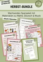 Vorschau - Stundenentwürfe - Wachsendes Bundle zum Herbst (Förderschule) - Deckblatt