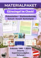 Vorschau - Unterrichtsreihen - Gütesiegel im Check! - Das große Materialpaket (Stationenbetrieb + Präsentation) - Deckblatt