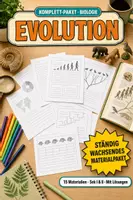 Vorschau - Arbeitsblätter - Evolution komplett – 15 Materialien: Arbeitshefte, Lernhefte & Spickzettel - Deckblatt