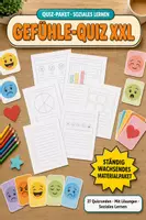 Vorschau - Arbeitsblätter - Gefühle Quiz XXL Paket – 27 Quizrunden für das Soziale Lernen - Deckblatt