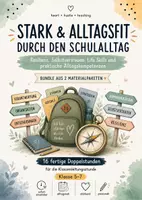 Vorschau - Stundenentwürfe - Stark & alltagsfit durch den Schulalltag – 16 fertige Doppelstunden zu Resilienz, Stressbewältigung, Selbstständigkeit, Selbstvertrauen & Life Skills | Klassenleitung 5–7 - Deckblatt
