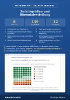 Vorschau - selbst erstellte Cliparts/Grafiken - Binomialverteilung: ganzer Kurs | Selbstlernkurs mit Lösungen | Sek II - Deckblatt