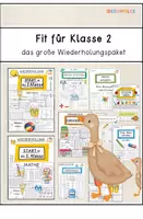 Vorschau - Arbeitsblätter - Fit für Klasse 2 - das große Wiederholungspaket - Deckblatt