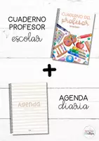 Vista previa - Para docentes: organización, planificación y formación - Cuaderno profesor escolar + agenda diaria - Portada
