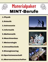 Vorschau - Stundenentwürfe - Materialpaket: MINT-Berufe - Leseverständnis und Kreuzworträtsel mit Lösungen - Deckblatt