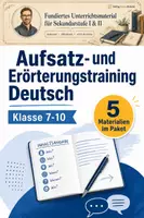 Vorschau - Arbeitsblätter - Aufsatztechniken und Erörterungsstrategien - Deckblatt