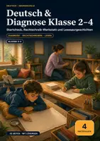 Vorschau - Arbeitsblätter - Deutsch & Diagnose Klasse 2–4 – Startcheck, Rechtschreib-Werkstatt & Lesespurgeschichten - Deckblatt