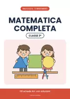 anteprima - Esercizi - 🔢 Matematica classe terza: il programma con 110 schede - Pagina di copertina