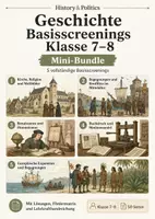Vorschau - Arbeitsblätter - Geschichte Basisscreenings Klasse 7–8 - Deckblatt