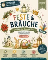 Vorschau - Stundenentwürfe - Feste & Bräuche im Jahresverlauf | Sachunterricht Grundschule Klasse 3-4 | Bundle - Deckblatt