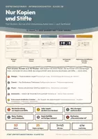 Vorschau - Unterrichtsreihen - Nur Kopien und Stifte – 5 Vertretungsstunden Naturwissenschaften Klasse 5/6 mit Lösungen - Deckblatt