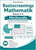 Vorschau - Arbeitsblätter - Brüche und Dezimalzahlen Basisscreenings Klasse 5–6 - Deckblatt