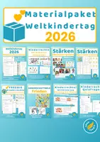 Vorschau - Arbeitsblätter - Weltkindertag 2026 Materialpaket Kinderrechte und Stärken - Deckblatt