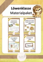 Vorschau - Poster - Materialpaket Klassentier Löwe/ Löwenklasse - Deckblatt