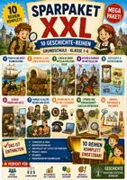 Vorschau - Unterrichtsreihen - XXL Sparpaket Geschichte Grundschule · 10 Unterrichtsreihen · 30 Unterrichtseinheiten | Klasse 1–4 - Deckblatt