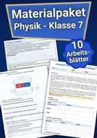 Vorschau - Arbeitsblätter - Materialpaket - Physik Klasse 7 - Arbeitsblätter - Deckblatt