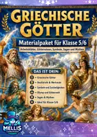Vorschau - Arbeitsblätter - Griechische Götter Materialpaket - Deckblatt