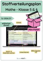Vorschau - Lehrpläne/Lehrermaterial - Stoffverteilungspläne Mathematik – Klassen 5 & 6 - Deckblatt