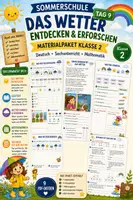 Vorschau - Arbeitsblätter - Sommerschule – Tag 9: Das Wetter entdecken & erforschen | Klasse 2 - Deckblatt