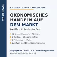 Vorschau - Unterrichtsreihen - Ökonomisches Handeln: Einstiegspaket - Deckblatt