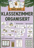 Vorschau - Poster - Paketkiste - Klassenzimmer organisiert | XXL Materialpaket - Deckblatt
