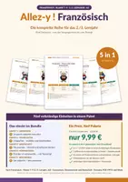 Vorschau - Unterrichtsreihen - Materialpaket - Allez-y ! Französisch Klasse 7–9 · Bundle - Deckblatt