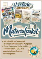 Vorschau - Arbeitsblätter - Materialpaket Wahlen / Landtagswahlen 2026 - vierfach differenziert inkl. Förderversion / DaZ-Version - Deckblatt