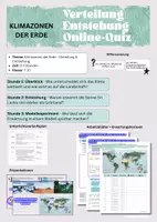 Vorschau - Stundenentwürfe - Materialpaket: Klimazonen der Erde - Deckblatt