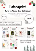 Vorschau - Stundenentwürfe - Materialpaket "Advent & Weihnachten" - KUNST | Klasse 1-4 - Deckblatt