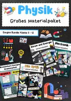 Vorschau - Stundenentwürfe - Physik Großes Sorglo-Spaket: Mechanik, Elektrizität, Optik, Energie, Wärme, Atomphysik & Raumfahrt - Deckblatt