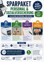 Vorschau - Unterrichtsreihen - Personal & Sozialversicherung Sparpaket – Lohnabrechnung, Arbeitsrecht, Tarifvertrag & Mitbestimmung | Berufsschule - Deckblatt