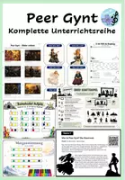 Vorschau - Arbeitsblätter - Peer Gynt Unterrichtsreihe Klasse 5 - Materialpaket - Deckblatt