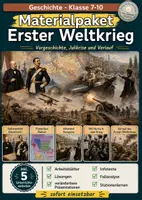 Vorschau - Stundenentwürfe - Erster Weltkrieg - Vorgeschichte, Beginn und Verlauf | Materialpaket - Deckblatt