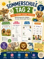 Vorschau - Arbeitsblätter - Sommerschule – Tag 2 | Tierisches Lernen | Klasse 3 - Deckblatt