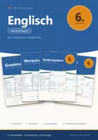 Vorschau - Arbeitsblätter - Englisch 6 Mittelschule - Komplettpaket + Lernzielkontrollen - Deckblatt