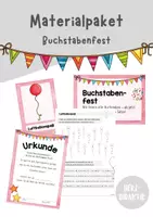 Vorschau - Arbeitsblätter - Materialpaket zum Buchstabenfest - Klasse 1 - Deckblatt
