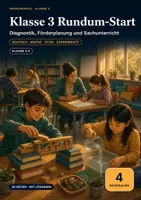 Vorschau - Unterrichtsreihen - Klasse 3 Rundum-Start – Diagnostik, Förderplanung & zwei Sachunterricht-Einheiten - Deckblatt