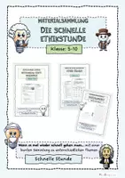 Vorschau - Arbeitsblätter - Materialsammlung - Die schnelle Ethikstunde - Deckblatt