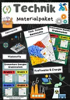 Vorschau - Arbeitsblätter - Technik Materialpaket: Technikunterricht Sorglospaket - Deckblatt