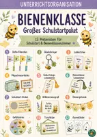 Vorschau - Mal- und Bastelvorlagen - Bienenklasse großes Materialpaket - Deckblatt