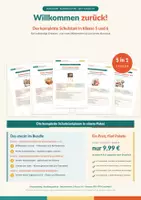 Vorschau - Arbeitsblätter - Schulstart Klasse 5/6 – Materialpaket - Deckblatt