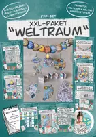 Vorschau - Arbeitsblätter - XXL-Bastelpaket Material-Bundle "Weltraum" / Mobiles Girlande Zuordnungsspiel Merkheft - Deckblatt