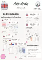 Vorschau - Arbeitsblätter - wachsendes Materialpaket - Coding in English - Deckblatt