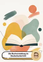 Vorschau - Arbeitsblätter - Die Buchvorstellung im Deutschunterricht (wachsendes Materialpaket) - Deckblatt
