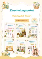 Vorschau - Mal- und Bastelvorlagen - erster Schultag Klasse 1 - Deckblatt