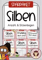 Vorschau - Unterrichtsreihen - Silben zählen & Silbenbögen – Sparpaket Deutsch Klasse 1 - Deckblatt