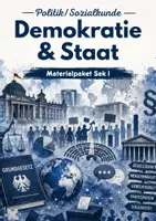 Vorschau - Arbeitsblätter - Demokratie & Staat – 6 Arbeitsblätter zu Grundgesetz, Staatsaufbau, Parteien, Gewaltenteilung und Föderalismus - Deckblatt