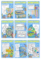 Vorschau - Kennenlernen zum Schulstart Wachsendes - Kreative Steckbriefe Wachsendes Materialpaket - Deckblatt