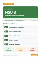 Vorschau - Arbeitsblätter - Sachunterricht HSU 3 Grundschule - Komplettpaket (alle Lernbereiche) - Deckblatt